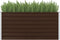 vidaXL - Plantenbak - verhoogd - 160x80x77 - cm - gegalvaniseerd - staal - bruin