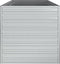 vidaXL - Plantenbak - verhoogd - 160x80x77 - cm - gegalvaniseerd - staal - zilver