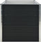 vidaXL - Plantenbak - verhoogd - 160x80x77 - cm - gegalvaniseerd - staal - antraciet