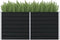 vidaXL - Plantenbak - verhoogd - 160x80x77 - cm - gegalvaniseerd - staal - antraciet