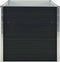 vidaXL - Plantenbak - verhoogd - 160x80x77 - cm - gegalvaniseerd - staal - antraciet