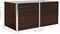 vidaXL - Plantenbak - verhoogd - 160x80x77 - cm - gegalvaniseerd - staal - bruin