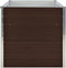 vidaXL - Plantenbak - verhoogd - 160x80x77 - cm - gegalvaniseerd - staal - bruin