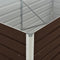vidaXL - Plantenbak - verhoogd - 160x80x77 - cm - gegalvaniseerd - staal - bruin