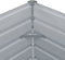 vidaXL - Plantenbak - verhoogd - 160x80x77 - cm - gegalvaniseerd - staal - grijs