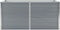 vidaXL - Plantenbak - verhoogd - 160x80x77 - cm - gegalvaniseerd - staal - grijs
