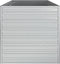 vidaXL - Plantenbak - verhoogd - 160x80x77 - cm - gegalvaniseerd - staal - zilver