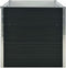vidaXL - Plantenbak - verhoogd - 160x80x77 - cm - gegalvaniseerd - staal - antraciet