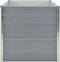 vidaXL - Plantenbak - verhoogd - 160x80x77 - cm - gegalvaniseerd - staal - grijs