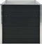 vidaXL - Plantenbak - verhoogd - 160x80x77 - cm - gegalvaniseerd - staal - antraciet