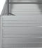 vidaXL - Plantenbak - verhoogd - 160x80x77 - cm - gegalvaniseerd - staal - zilver