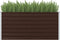 vidaXL - Plantenbak - verhoogd - 160x80x77 - cm - gegalvaniseerd - staal - bruin