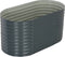 vidaXL - Plantenbak - verhoogd - 160x80x81 - cm - gegalvaniseerd - staal - grijs