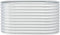 vidaXL - Plantenbak - verhoogd - 160x80x81 - cm - gegalvaniseerd - staal - zilver
