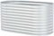 vidaXL - Plantenbak - verhoogd - 160x80x81 - cm - gegalvaniseerd - staal - zilver