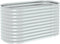 vidaXL - Plantenbak - verhoogd - 160x80x81 - cm - gegalvaniseerd - staal - zilver