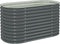 vidaXL - Plantenbak - verhoogd - 160x80x81 - cm - gegalvaniseerd - staal - grijs