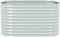 vidaXL - Plantenbak - verhoogd - 160x80x81 - cm - gegalvaniseerd - staal - zilver