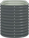 vidaXL - Plantenbak - verhoogd - 160x80x81 - cm - gegalvaniseerd - staal - grijs