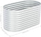 vidaXL - Plantenbak - verhoogd - 160x80x81 - cm - gegalvaniseerd - staal - zilver