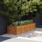 vidaXL - Plantenbak - verhoogd - 194x50x36 - cm - cortenstaal