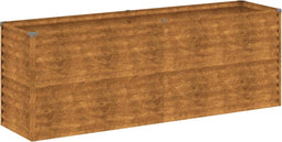 vidaXL - Plantenbak - verhoogd - 196x50x69 - cm - cortenstaal
