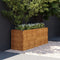 vidaXL - Plantenbak - verhoogd - 196x50x69 - cm - cortenstaal