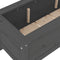 vidaXL - Plantenbak - verhoogd - 199,5x40x39 - cm - massief - grenenhout - grijs