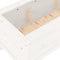 vidaXL - Plantenbak - verhoogd - 199,5x40x39 - cm - massief - grenenhout - wit