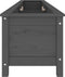 vidaXL - Plantenbak - verhoogd - 199,5x40x39 - cm - massief - grenenhout - grijs
