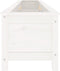 vidaXL - Plantenbak - verhoogd - 199,5x40x39 - cm - massief - grenenhout - wit