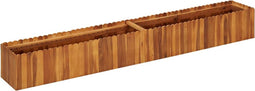 vidaXL - Plantenbak - verhoogd - 200x30x25 - cm - massief - acaciahout