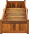vidaXL - Plantenbak - verhoogd - 200x50x25 - cm - acaciahout