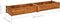 vidaXL - Plantenbak - verhoogd - 200x50x25 - cm - acaciahout