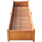 vidaXL - Plantenbak - verhoogd - 200x50x25 - cm - acaciahout
