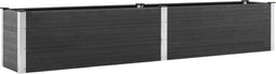 vidaXL - Plantenbak - verhoogd - 200x50x54 - cm - HKC - grijs