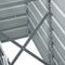 vidaXL - Plantenbak - verhoogd - 240x40x45 - cm - gegalvaniseerd - staal - grijs