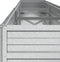 vidaXL - Plantenbak - verhoogd - 240x40x45 - cm - gegalvaniseerd - staal - zilver