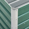 vidaXL - Plantenbak - verhoogd - 240x40x45 - cm - gegalvaniseerd - staal - groen
