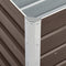 vidaXL - Plantenbak - verhoogd - 240x40x45 - cm - gegalvaniseerd - staal - bruin