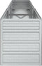 vidaXL - Plantenbak - verhoogd - 240x40x45 - cm - gegalvaniseerd - staal - zilver