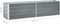 vidaXL - Plantenbak - verhoogd - 240x40x45 - cm - gegalvaniseerd - staal - grijs