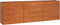 vidaXL - Plantenbak - verhoogd - 240x40x77 - cm - cortenstaal - roestig