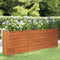 vidaXL - Plantenbak - verhoogd - 240x40x77 - cm - cortenstaal - roestig