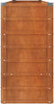 vidaXL - Plantenbak - verhoogd - 240x40x77 - cm - cortenstaal - roestig