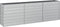 vidaXL - Plantenbak - verhoogd - 240x40x77 - cm - gegalvaniseerd - staal - zilver