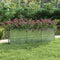 vidaXL - Plantenbak - verhoogd - 240x40x77 - cm - gegalvaniseerd - staal - zilver