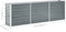 vidaXL - Plantenbak - verhoogd - 240x40x77 - cm - gegalvaniseerd - staal - grijs