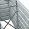 vidaXL - Plantenbak - verhoogd - 240x40x77 - cm - gegalvaniseerd - staal - grijs