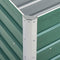 vidaXL - Plantenbak - verhoogd - 240x40x77 - cm - gegalvaniseerd - staal - groen
